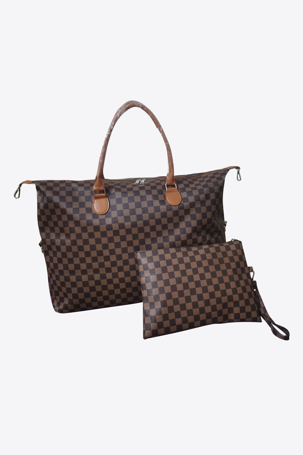 Checkered Two-Piece Bag Set