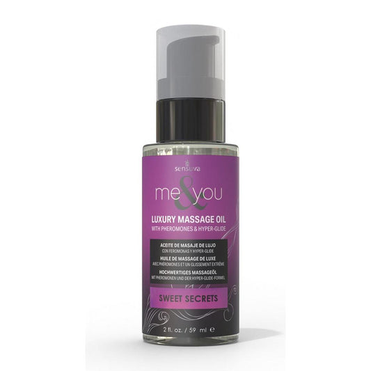 Me & You Massage Oil Sweet Secrets 2 oz. Bottle