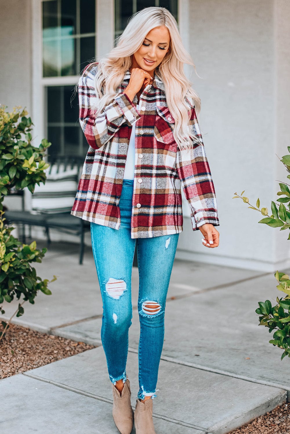 Lover Crush Outerwear/Plaid Shackets