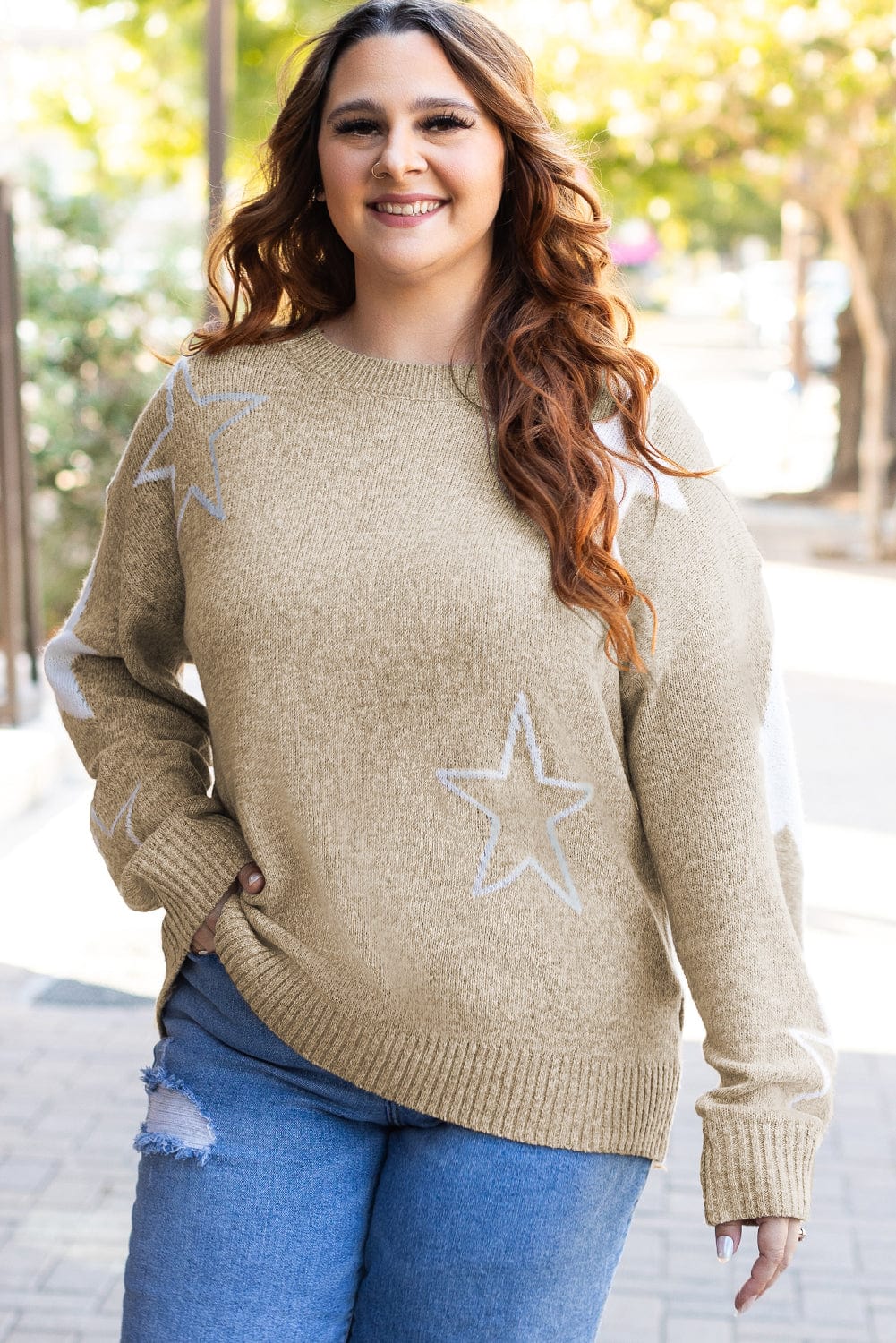 Lover Crush Plus Size/Plus Size Sweaters & Cardigans PL2725042-P1622-1X