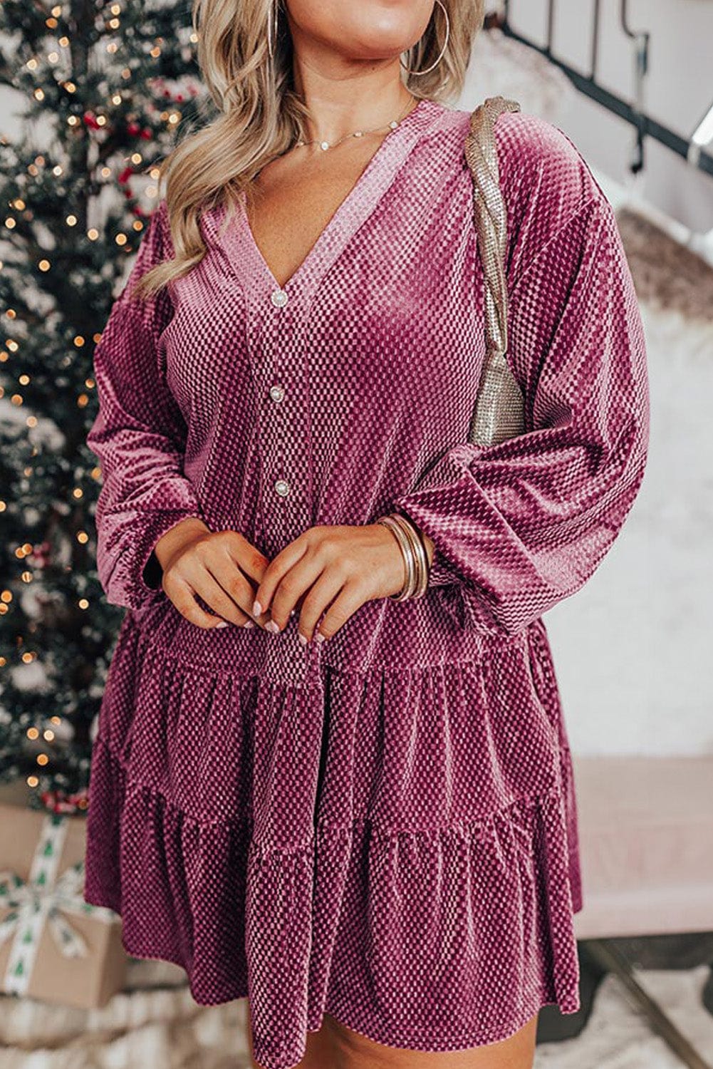 Lover Crush Plus Size/Plus Size Dresses/Plus Size Mini Dresses PL6121684-P1208-1X